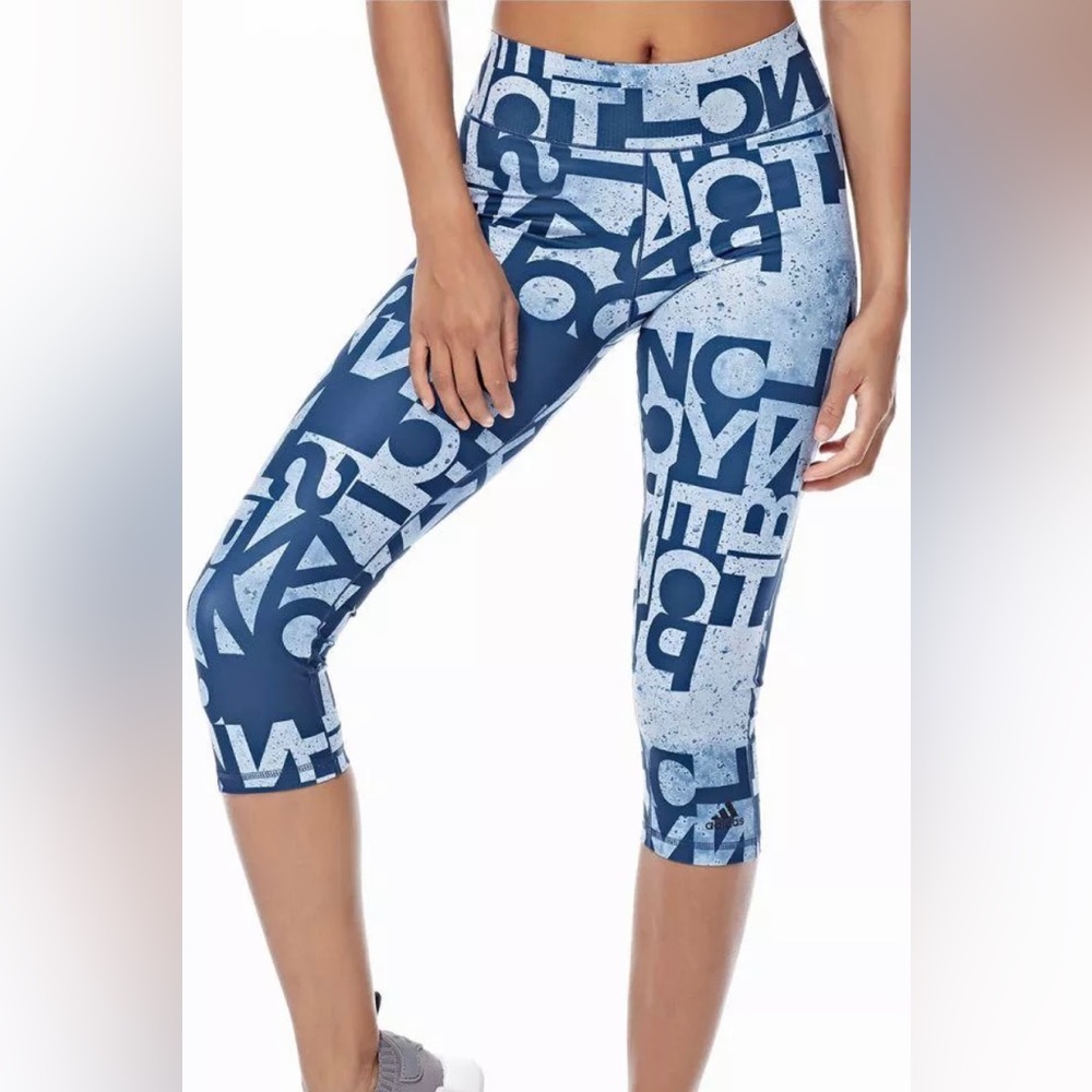 Adidas 3/4 length capris crop leggings size L